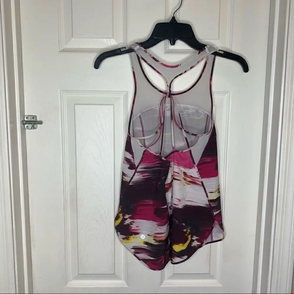 LULULEMON PIGMENT WIND DUCK SAUCE 5 MILE SINGLET